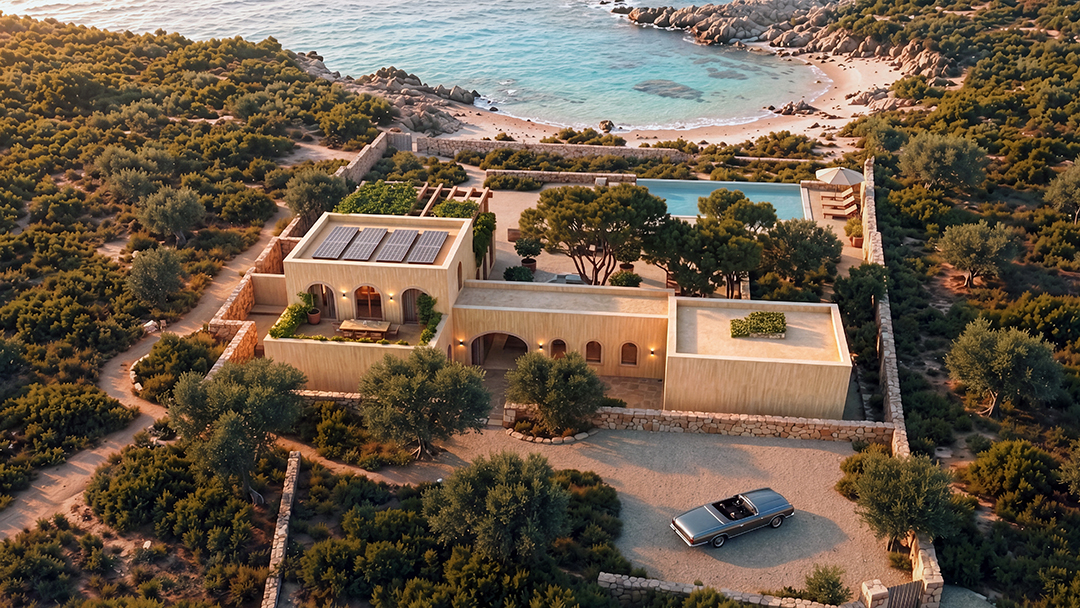 Sardinia Villa Bird Eye View